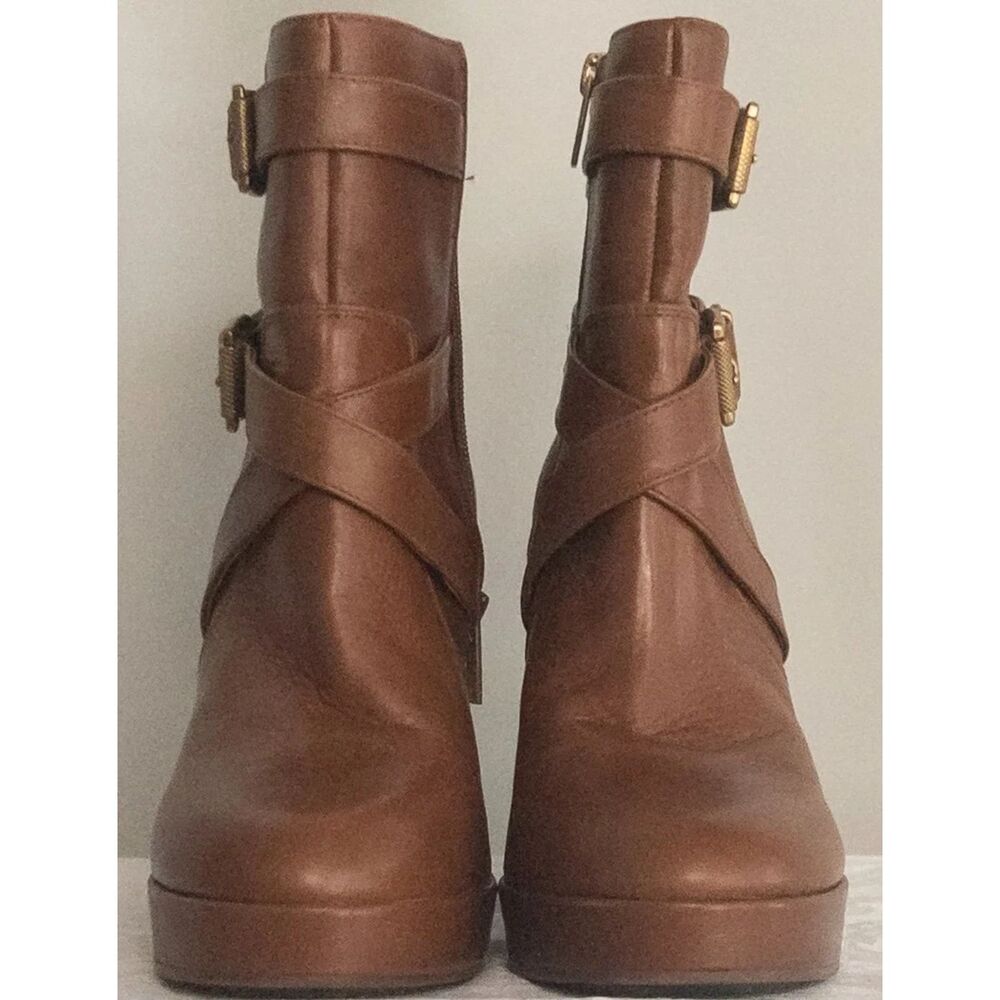 Vince Camuto Boots Leather Cognac brown Sz 9M / EU 40 - Picture 4 of 10